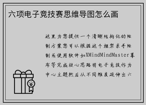 六项电子竞技赛思维导图怎么画